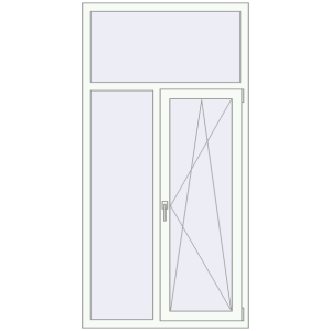 Купити Вікна 1000x1950 мм REHAU Euro 60 Білий (RAL 9016) з двох сторін