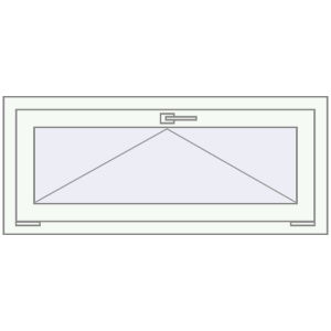Купити Вікна 1060x450 мм REHAU Euro 60 Білий (RAL 9016) з двох сторін