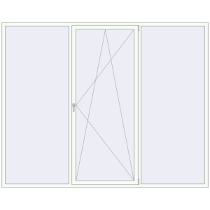 Купити Вікна 3000x2400 мм REHAU Brillant-Design Білий (RAL 9016) з двох сторін