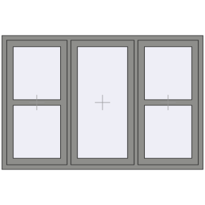 Купити Вікна 1800x1200 мм Altest Pony 375 RAL 9007 Grey aluminium з двох сторін