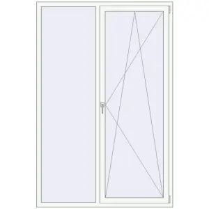Купити Вікна 1460x2200 мм REHAU Euro 70 Білий (RAL 9016) з двох сторін