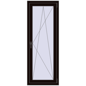 Купити Вікна 600x1600 мм REHAU SYNEGO MD BLACK_BROWN з двох сторін