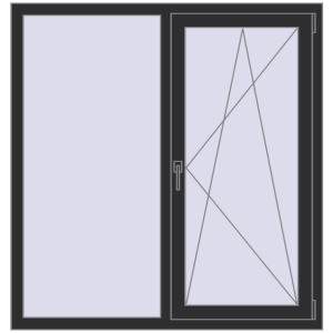 Купити Вікна 1280x1340 мм REHAU Euro 60