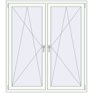 Купити Вікна 1400x1600 мм REHAU Euro 70 Білий (RAL 9016) з двох сторін