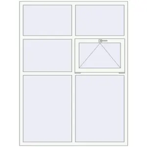 Купити Вікна 1500x2000 мм Altest Pony 375 RAL 9016 Traffic white з двох сторін