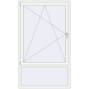 Купити Вікна 1150x1950 мм REHAU Brillant-Design Білий (RAL 9016) з двох сторін