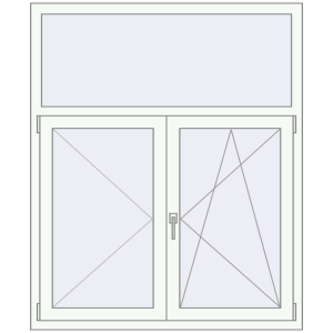 Купити Вікна 1250x1500 мм REHAU Euro 70 Білий (RAL 9016) з двох сторін