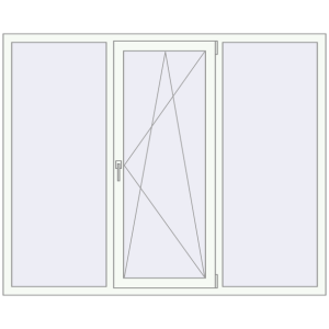 Купити Вікна 1890x1530 мм REHAU Euro 70 Білий (RAL 9016) з двох сторін