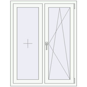 Купити Вікна 1000x1300 мм REHAU Euro 70 Білий (RAL 9016) з двох сторін