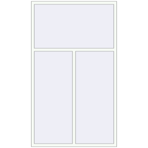 Купити Вікна 1430x2430 мм REHAU Brillant-Design Білий (RAL 9016) з двох сторін