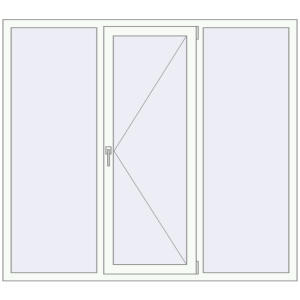 Купити Вікна 1800x1600 мм REHAU Brillant-Design Білий (RAL 9016) з двох сторін