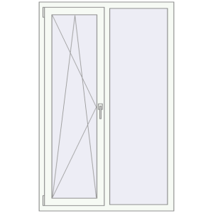 Купити Вікна 1060x1640 мм REHAU Euro 70 Білий (RAL 9016) з двох сторін