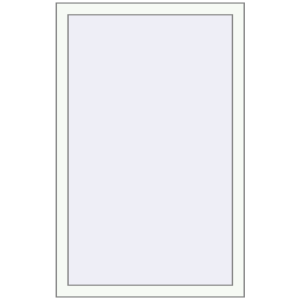 Металопластикове вікно 775x1270 мм Одностулкове (комплектація: Преміум). Вид зсередини Купити Вікна 775x1270 мм REHAU Brillant-Design