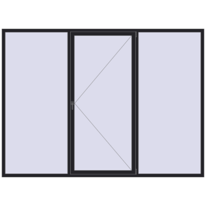 Купити Вікна 3000x2200 мм REHAU Euro 60 BLACK_ULTI-MATT з двох сторін