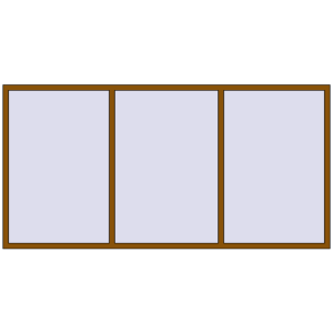 Купити Вікна 3000x1500 мм REHAU Euro 60 GOLDEN OAK з двох сторін