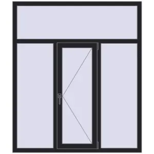 Купити Вікна 1460x1710 мм REHAU Euro 70 BLACK_ULTI-MATT з двох сторін