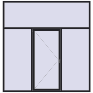 Купити Вікна 2500x2600 мм REHAU Brillant-Design BLACK_ULTI-MATT з двох сторін