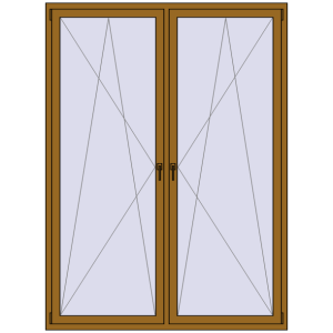 Купити Вікна 1700x2300 мм REHAU Brillant-Design LIGHT_OAK з двох сторін