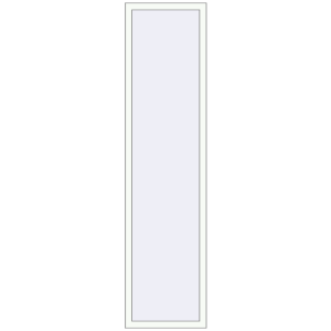 Металопластикове вікно 600x2400 мм Одностулкове (комплектація: Преміум). Вид зсередини Купити Вікна 600x2400 мм REHAU Brillant-Design