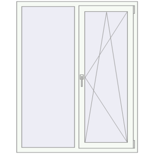 Купити Вікна 1200x1500 мм REHAU Brillant-Design Білий (RAL 9016) з двох сторін