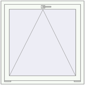 Купити Вікна 1000x1000 мм REHAU Euro 70 Білий (RAL 9016) з двох сторін