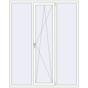 Купити Вікна 1650x2060 мм REHAU Euro 70 Білий (RAL 9016) з двох сторін