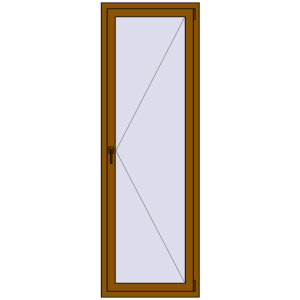 Купити Вікна 700x2100 мм REHAU SYNEGO MD GOLDEN OAK з двох сторін