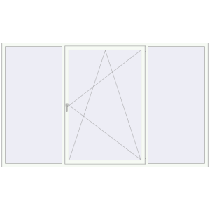 Купити Вікна 3000x1800 мм REHAU Euro 60 Білий (RAL 9016) з двох сторін