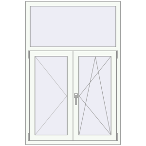 Купити Вікна 1000x1500 мм REHAU Euro 60 Білий (RAL 9016) з двох сторін