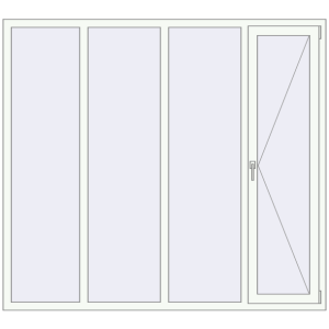 Купити Вікна 2000x1800 мм REHAU Euro 70 Білий (RAL 9016) з двох сторін