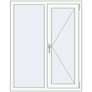Купити Вікна 1000x1250 мм REHAU Euro 60 Білий (RAL 9016) з двох сторін