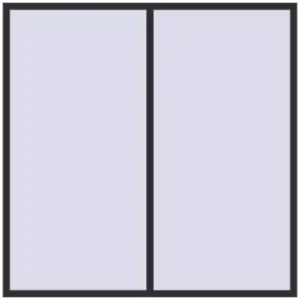 Купити Вікна 2100x2100 мм REHAU Euro 70 ANTHRACITE_GREY_GLATT з двох сторін