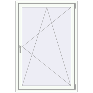 Купити Вікна 1000x1500 мм REHAU Euro 70 Білий (RAL 9016) з двох сторін