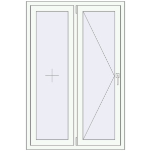 Купити Вікна 1000x1500 мм Altest Pony 375 RAL 9016 Traffic white з двох сторін