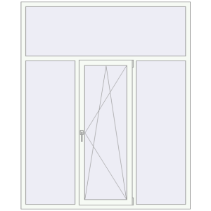 Купити Вікна 1800x2200 мм REHAU Euro 70 Білий (RAL 9016) з двох сторін