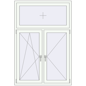 Купити Вікна 1150x1700 мм REHAU Euro 70 Білий (RAL 9016) з двох сторін