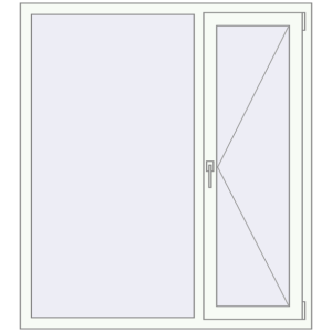 Купити Вікна 1300x1450 мм REHAU Euro 70 Білий (RAL 9016) з двох сторін