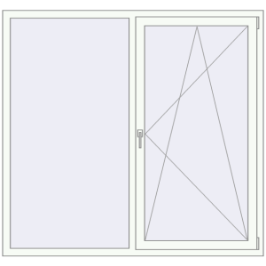 Купити Вікна 1700x1600 мм REHAU SYNEGO MD Білий (RAL 9016) з двох сторін