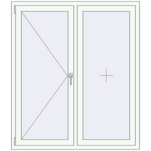 Купити Вікна 1300x1500 мм REHAU Euro 60 Білий (RAL 9016) з двох сторін