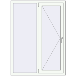Купити Вікна 1100x1500 мм REHAU Euro 60 Білий (RAL 9016) з двох сторін