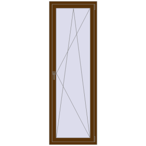 Купити Вікна 700x2100 мм REHAU Euro 70 WALNUT з двох сторін