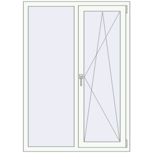 Купити Вікна 1100x1560 мм REHAU Euro 70 Білий (RAL 9016) з двох сторін
