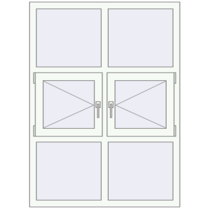 Купити Вікна 1100x1500 мм REHAU Euro 60 Білий (RAL 9016) з двох сторін