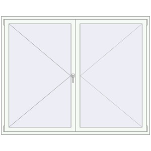 Купити Вікна 2000x1600 мм REHAU Euro 70 Білий (RAL 9016) з двох сторін