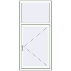 Купити Вікна 740x1600 мм REHAU Euro 60 Білий (RAL 9016) з двох сторін