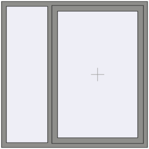 Купити Вікна 1500x1500 мм Altest Pony 375 RAL 9007 Grey aluminium з двох сторін