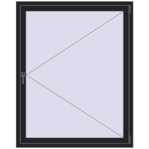 Купити Вікна 1200x1500 мм REHAU Brillant-Design BLACK_ULTI-MATT з двох сторін