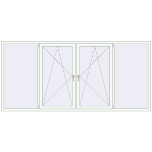 Купити Вікна 3000x1400 мм REHAU Euro 60 Білий (RAL 9016) з двох сторін