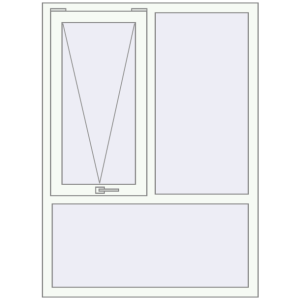 Купити Вікна 1100x1500 мм REHAU Euro 70 Білий (RAL 9016) з двох сторін