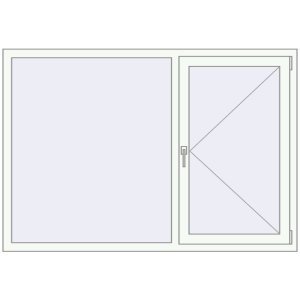 Купити Вікна 1700x1170 мм REHAU Euro 60 Білий (RAL 9016) з двох сторін